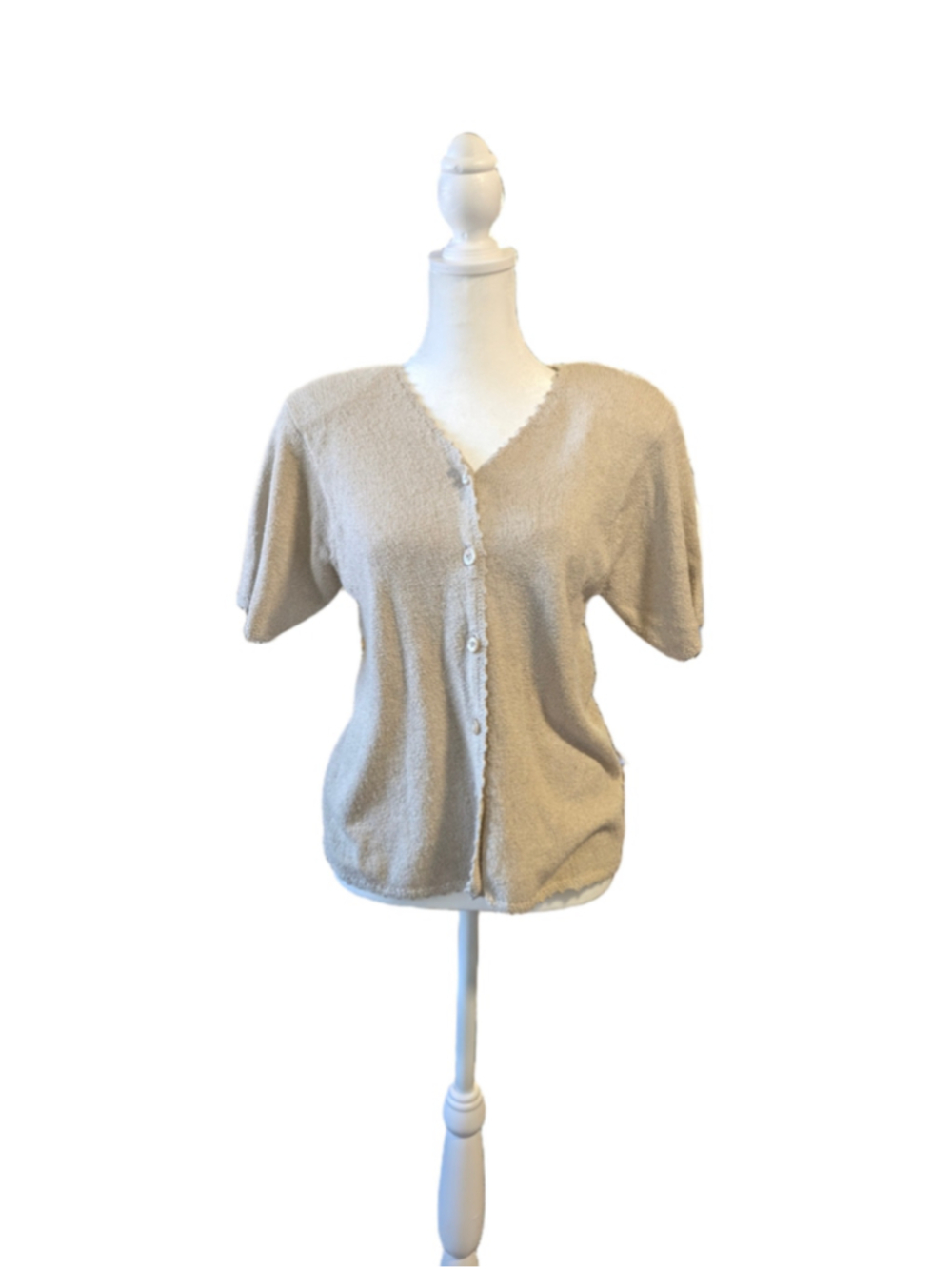 Women's Milano Design Group Beige Cardigan Sweater Size S